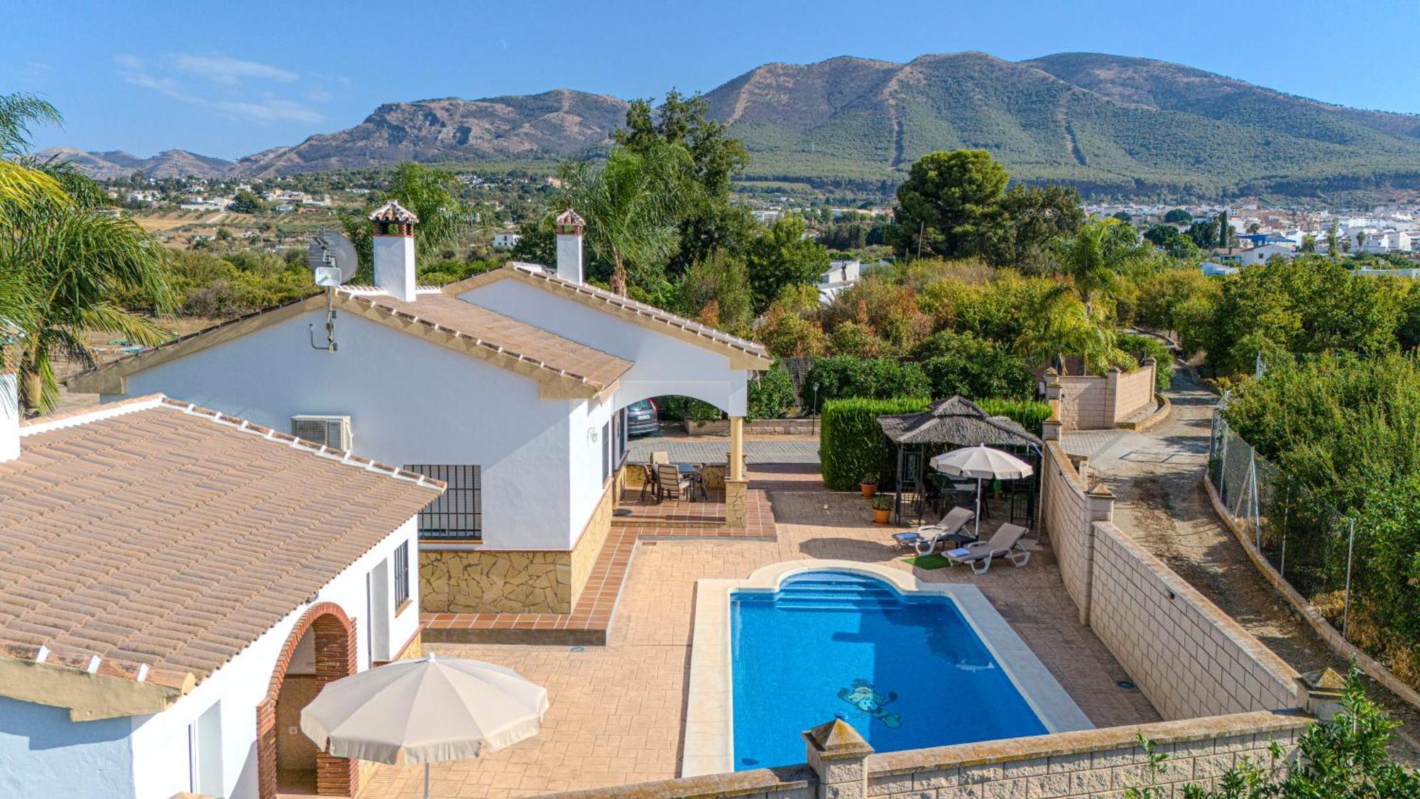 Casa Rural Tipica Andaluza, Wifi,Piscina, Barbacoa, Aire Acondicionado, 5Min Centros Альхаурин-эль-Гранде Экстерьер фото
